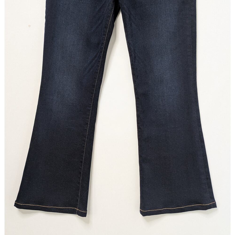 FRAME Le Crop Mini Boot Jeans 27 Cabana Dark Blue Flare 24" Inseam - Picture 4 of 10